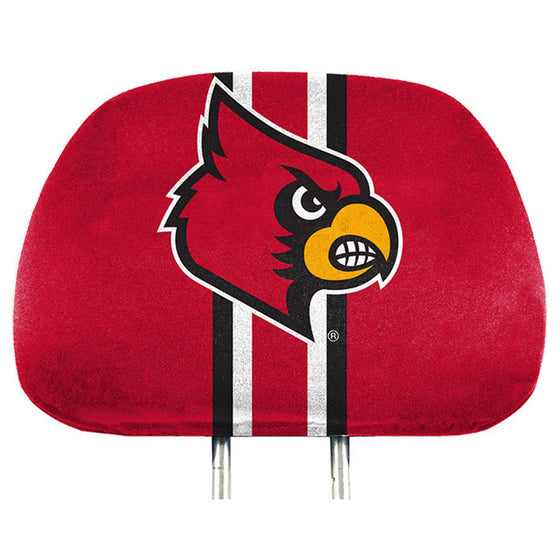 Louisville Cardinals Headrest Covers Full Printed Style - Special Order