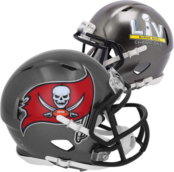 Tampa Bay Buccaneers Super Bowl LV Champions Riddell Speed Mini Helmet - NFL Mini Helmets - 757 Sports Collectibles