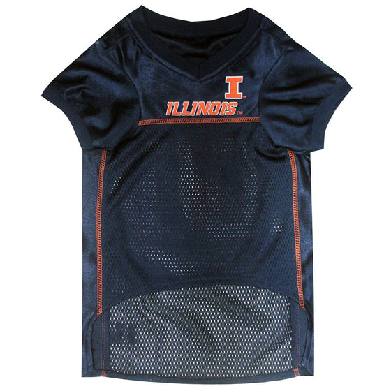 Illinois Fighting Illini Dog Jersey Pets First - 757 Sports Collectibles