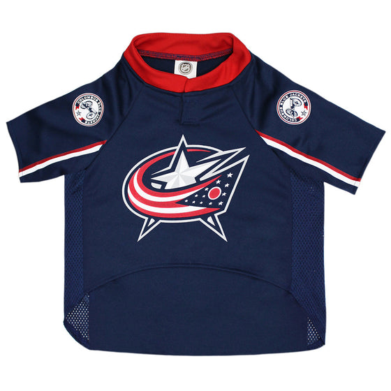 Columbus Blue Jackets Dog Jersey by Pets First - 757 Sports Collectibles