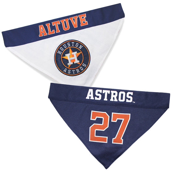 Jose Altuve Houston Astros Home and Away Reversible Bandana by Pets First