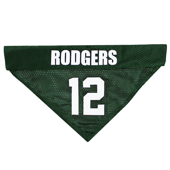 Aaron Rodgers Green Bay Packers Home and Away Reversible Bandana by Pets First - 757 Sports Collectibles