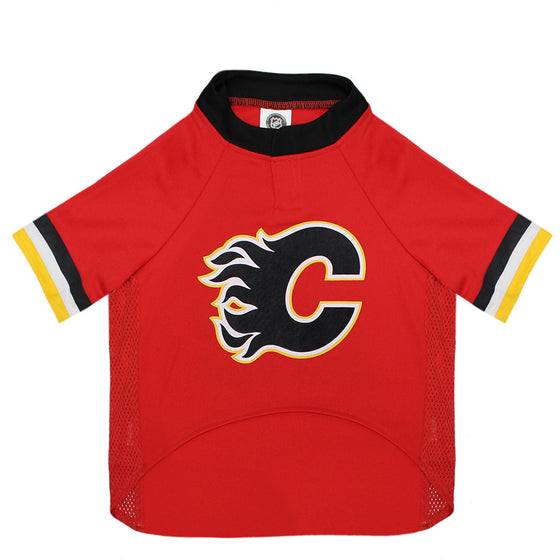 Calgary Flames Dog Jersey by Pets First - 757 Sports Collectibles