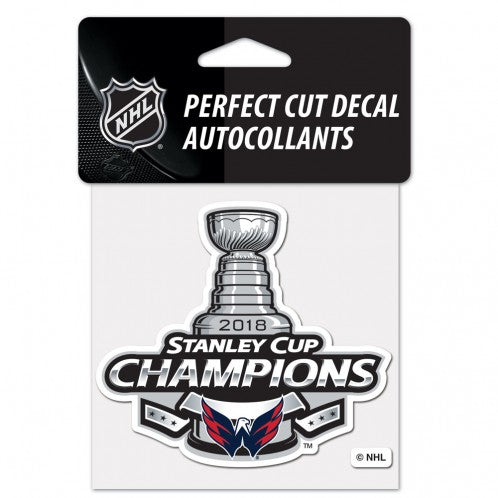Washington Capitals NHL 2018 Stanley Cup Champions 4x4 Decals