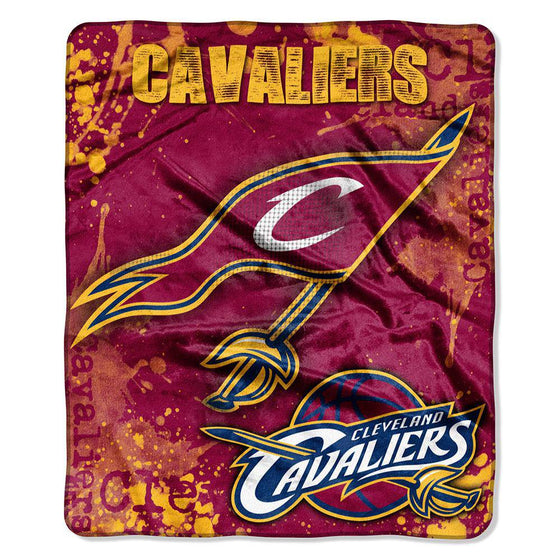 Cleveland Cavaliers Blanket 50x60 Raschel Drop Down Design (CDG) - 757 Sports Collectibles