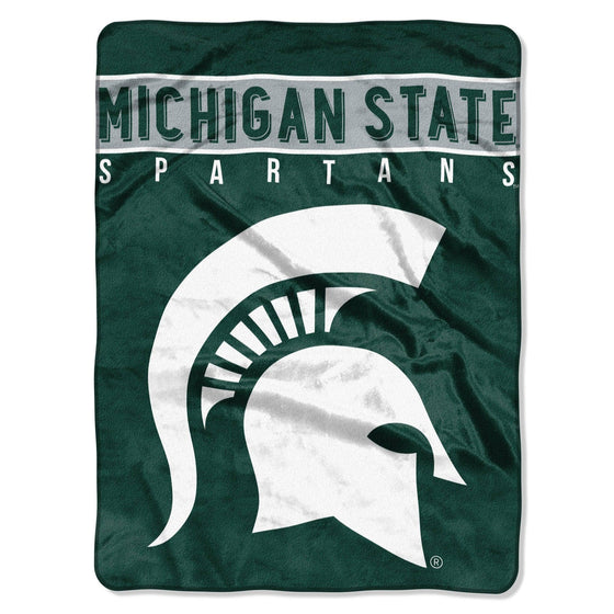 Michigan State Spartans Blanket 60x80 Raschel Basic Design (CDG) - 757 Sports Collectibles