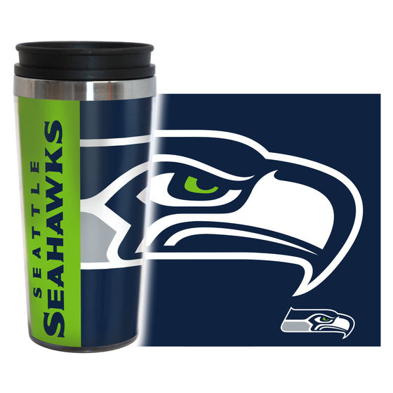 Seattle Seahawks Travel Mug - 14 oz Full Wrap - Hype Style (CDG) - 757 Sports Collectibles