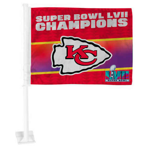 Kansas City Chiefs Super Bowl LVII Car Flag 