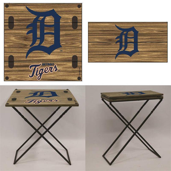 Preorder - Detroit Tigers Folding Armchair Portable Table 20"x20"x24" - 757 Sports Collectibles