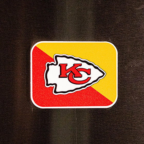 HexHead Super Bowl 2024 Kansas City Chiefs Set of 3 Magnets, Marine Grade Aluminum, Indoor & Outdoor Use, Durable, Lightweight, Hand-Painted Finishes, Officially Licensed, (Set of 3) - 757 Sports Collectibles