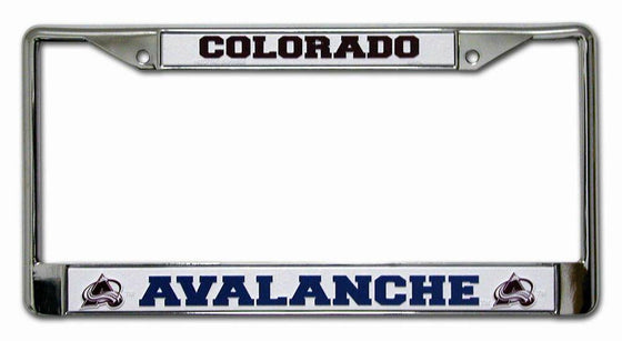 Colorado Avalanche Chrome License Plate Frame (CDG) - 757 Sports Collectibles
