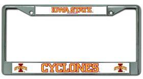 Iowa State Cyclones Chrome License Plate Frame (CDG) - 757 Sports Collectibles