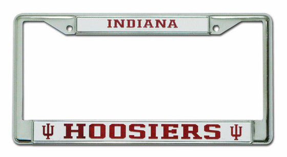 Indiana Hoosiers Chrome License Plate Frame (CDG) - 757 Sports Collectibles