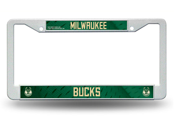 Milwaukee Bucks License Plate Frame Plastic - Special Order
