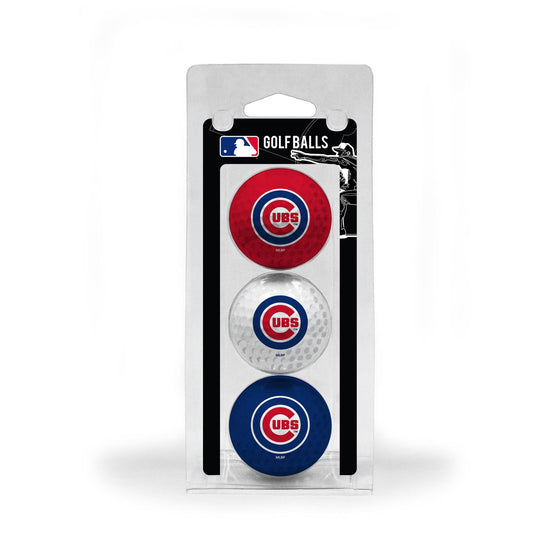 Chicago Cubs 3 Golf Ball Pack - 757 Sports Collectibles