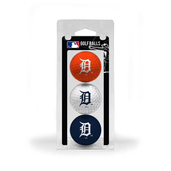 Detroit Tigers 3 Golf Ball Pack - 757 Sports Collectibles
