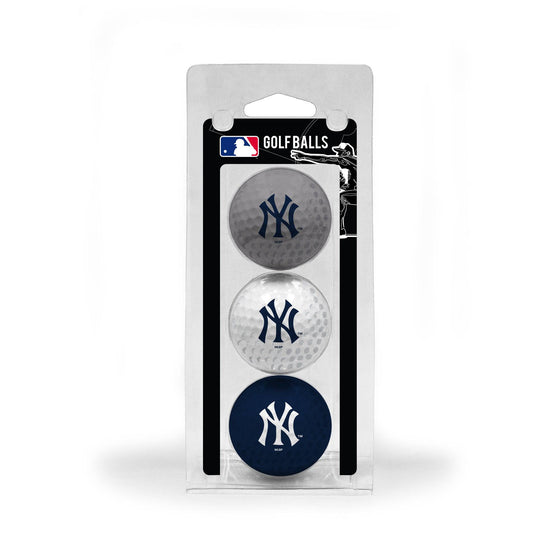 New York Yankees 3 Golf Ball Pack - 757 Sports Collectibles