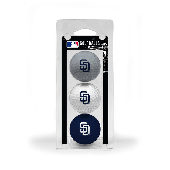 San Diego Padres 3 Golf Ball Pack - 757 Sports Collectibles