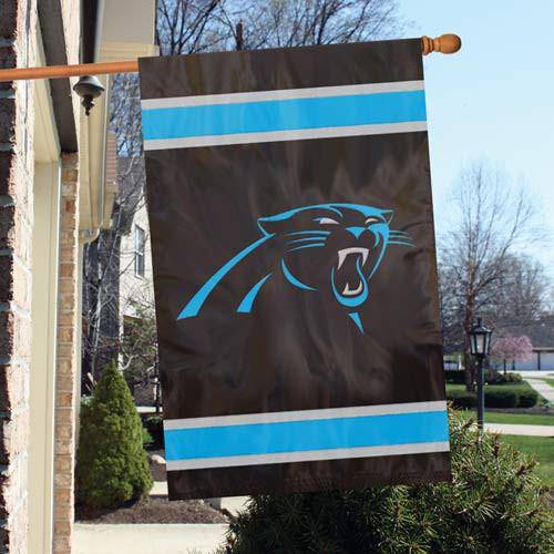 Carolina Panthers 2-Sided Embroidered 44"x28" Premium House Flag Banner - 757 Sports Collectibles