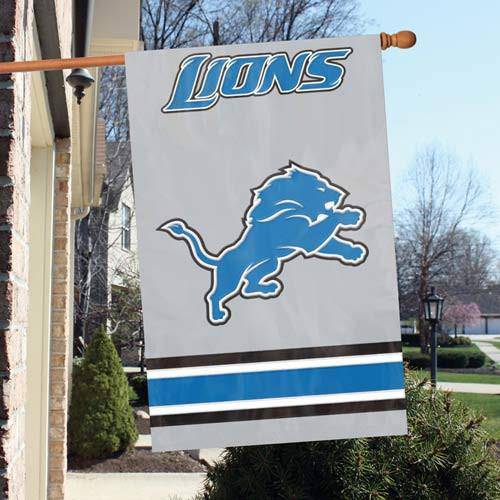 Detroit Lions 2-Sided Embroidered 44"x28" Premium House Flag Banner - 757 Sports Collectibles