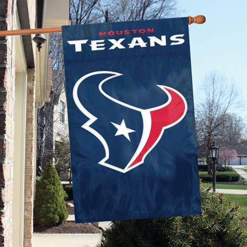 Houston Texans 2-Sided Embroidered 44"x28" Premium House Flag Banner - 757 Sports Collectibles