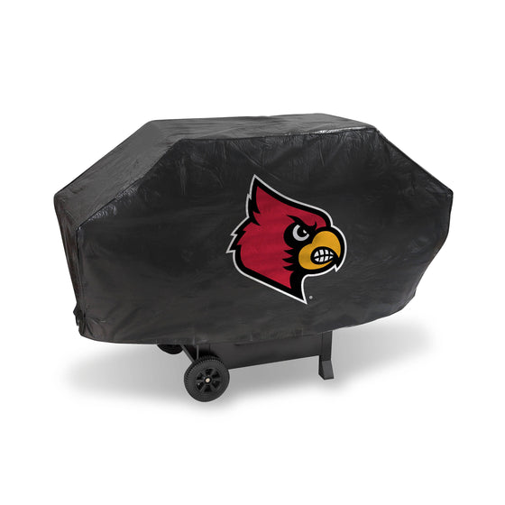 LOUISVILLE Cardinals DELUXE GRILL COVER-(Black Background) (Rico) - 757 Sports Collectibles