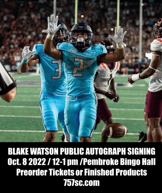 Old Dominion Monarchs Blake Watson Mail-in/Pre-order/Drop-off Autograph Signing - Deadline 10.6.2022 - 757 Sports Collectibles