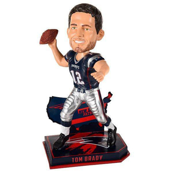 NFL New England Patriots Tom Brady 8" Nations Bobblehead Figure - 757 Sports Collectibles