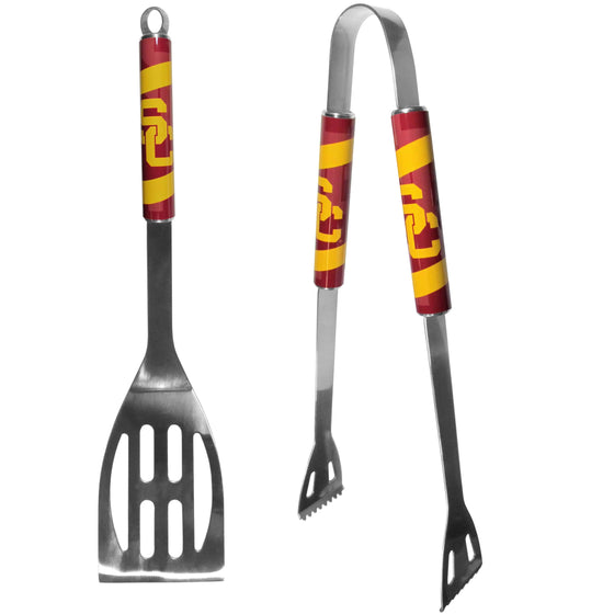 USC Trojans 2 pc Steel BBQ Tool Set (SSKG) - 757 Sports Collectibles