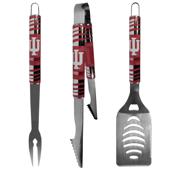 Indiana Hoosiers 3 pc Tailgater BBQ Set (SSKG) - 757 Sports Collectibles