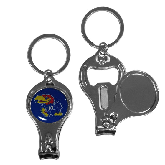 Kansas Jayhawks Nail Care/Bottle Opener Key Chain (SSKG) - 757 Sports Collectibles
