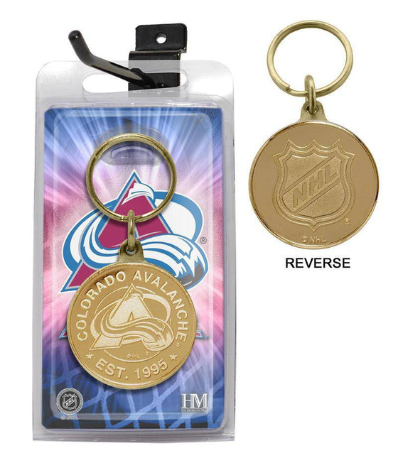 Colorado Avalanche Bronze Coin Keychain (HM) - 757 Sports Collectibles