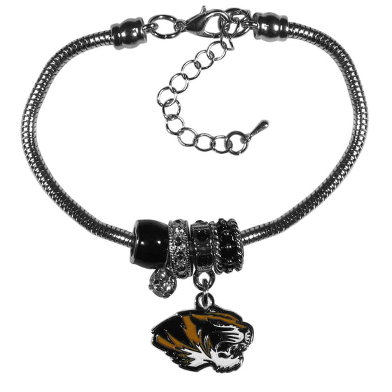 Missouri Tigers Euro Bead Bracelet (SSKG) - 757 Sports Collectibles