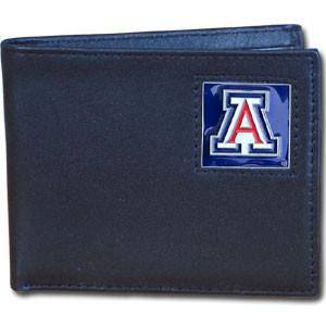 Arizona Wildcats Leather Bi-fold Wallet (SSKG) - 757 Sports Collectibles