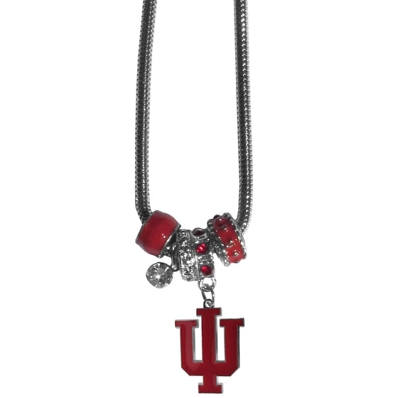 Indiana Hoosiers Euro Bead Necklace (SSKG) - 757 Sports Collectibles