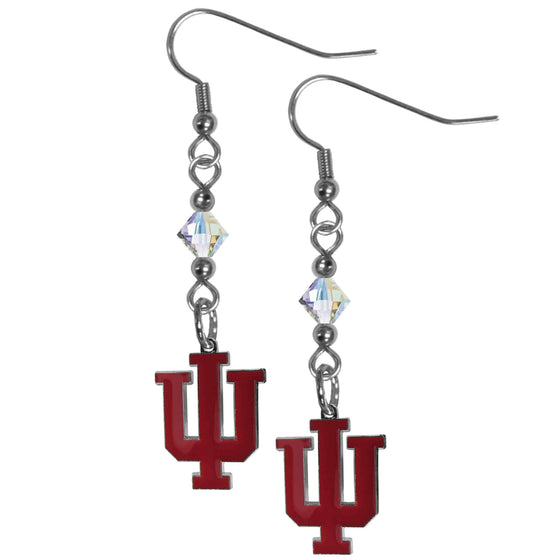 Indiana Hoosiers Crystal Dangle Earrings (SSKG) - 757 Sports Collectibles
