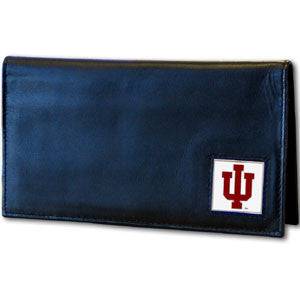 Indiana Hoosiers Deluxe Leather Checkbook Cover (SSKG) - 757 Sports Collectibles