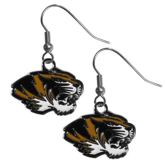 Missouri Tigers Chrome Dangle Earrings (SSKG) - 757 Sports Collectibles
