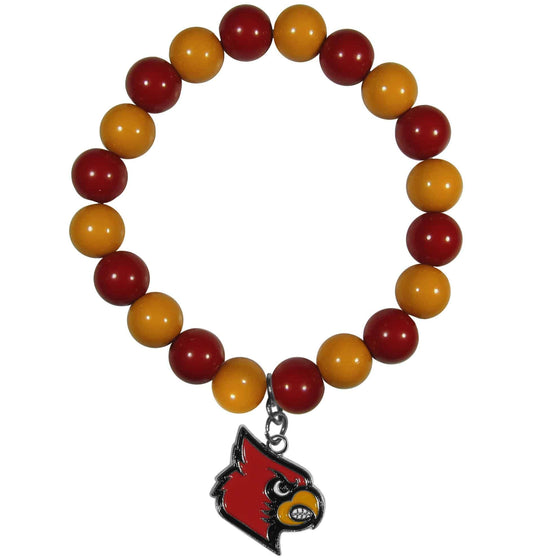 Louisville Cardinals Fan Bead Bracelet (SSKG) - 757 Sports Collectibles