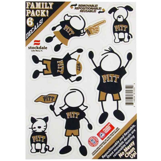 PITT Panthers Family Decal Set Small (SSKG) - 757 Sports Collectibles