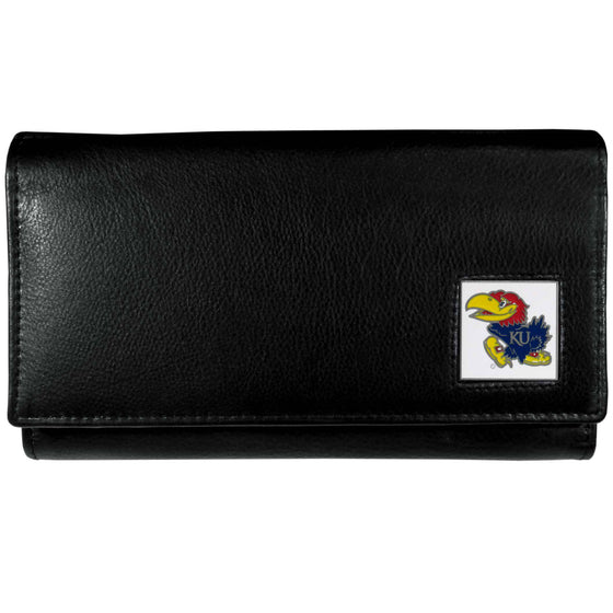 Kansas Jayhawks Leather Women's Wallet (SSKG) - 757 Sports Collectibles
