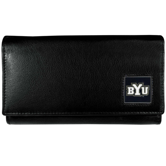 BYU Cougars Leather Women's Wallet (SSKG) - 757 Sports Collectibles