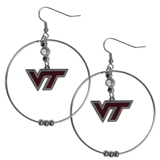 Virginia Tech Hokies 2 Inch Hoop Earrings (SSKG) - 757 Sports Collectibles