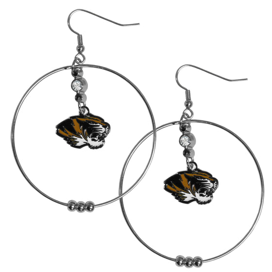 Missouri Tigers 2 Inch Hoop Earrings (SSKG) - 757 Sports Collectibles