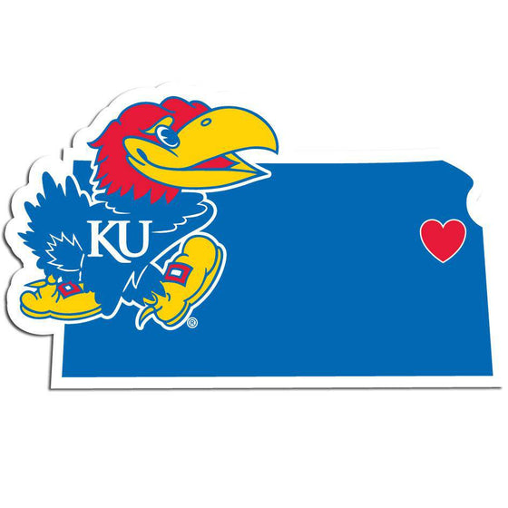 Kansas Jayhawks Home State Decal (SSKG) - 757 Sports Collectibles