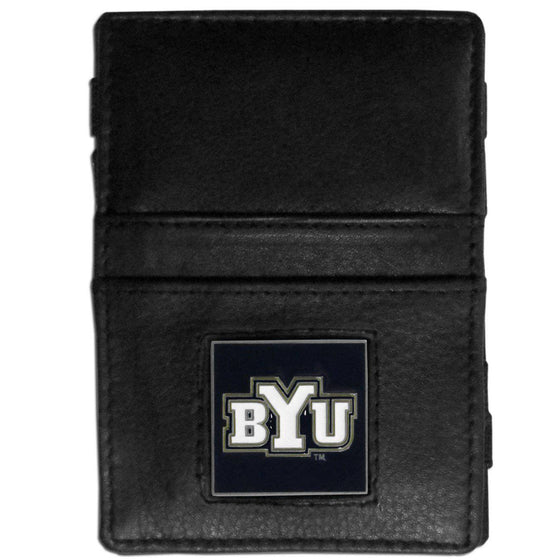 BYU Cougars Leather Jacob's Ladder Wallet (SSKG) - 757 Sports Collectibles