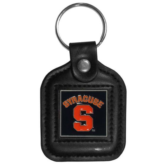 Syracuse Orange Square Leatherette Key Chain (SSKG) - 757 Sports Collectibles