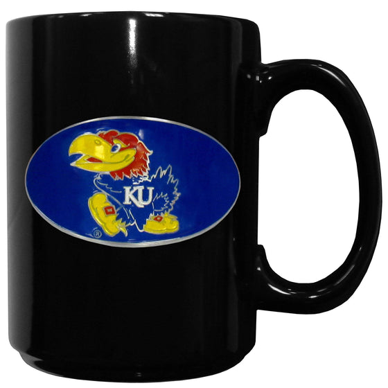 Kansas Jayhawks Ceramic Coffee Mug (SSKG) - 757 Sports Collectibles