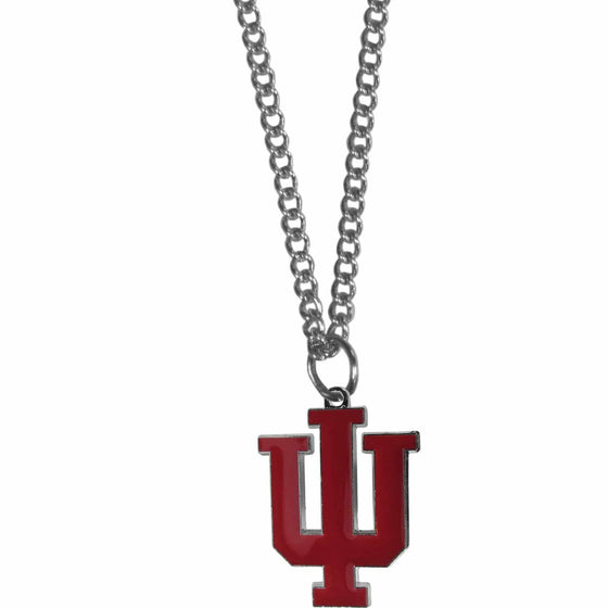 Indiana Hoosiers Chain Necklace with Small Charm (SSKG) - 757 Sports Collectibles