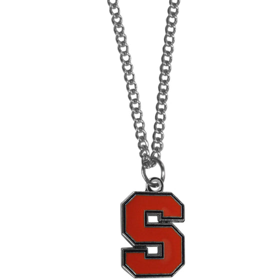Syracuse Orange Chain Necklace with Small Charm (SSKG) - 757 Sports Collectibles